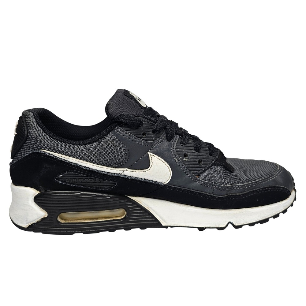 Nike Air Max 90 Mens Size 10 Black White Sneakers Low Top Athletic Shoes - Picture 8 of 14